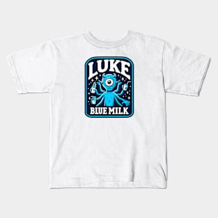 Luke Blue Milk Kids T-Shirt